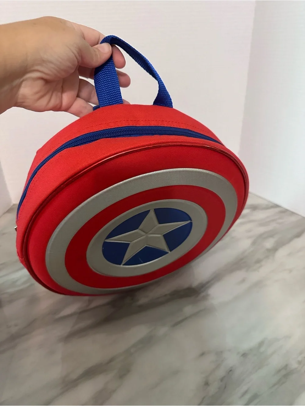 Marvel Red, Silver & Blue Captain Shield Wall Accent